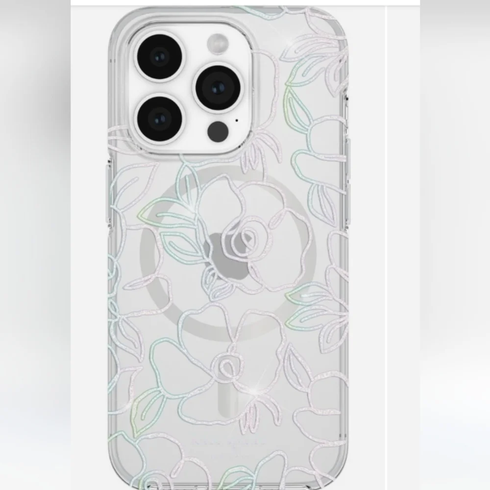 Kate Spade New York Iphone 15 PRO Case Modern Floral Clear New